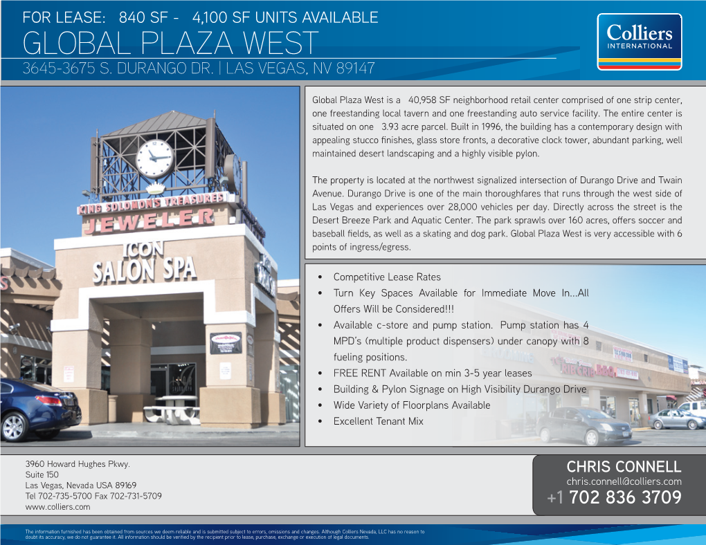 Global Plaza West 3645-3675 S