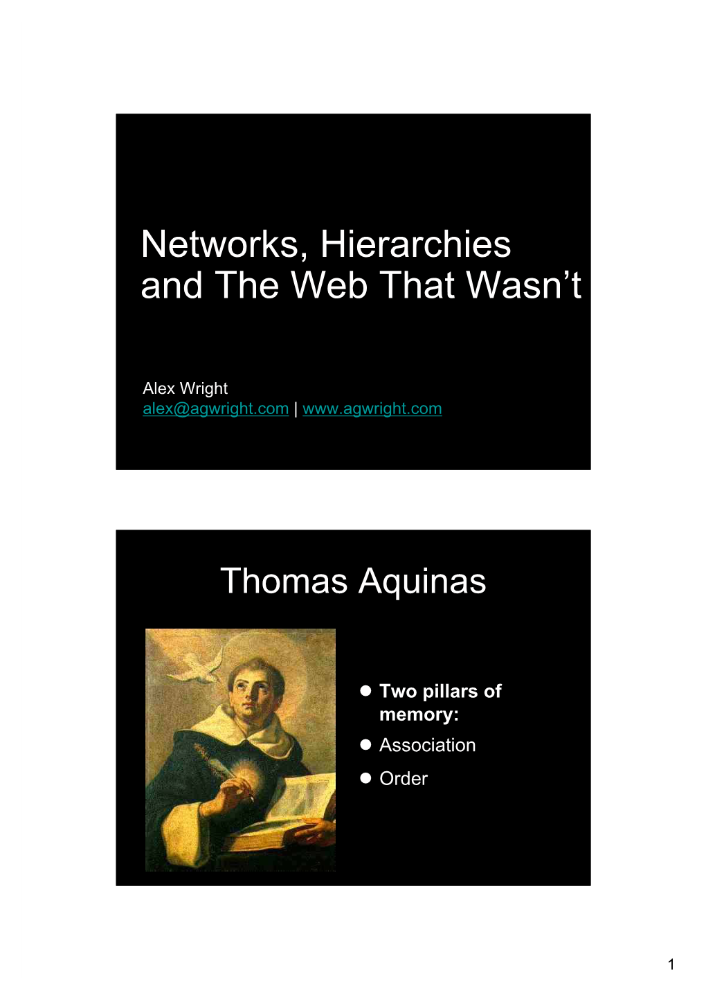 Networks, Hierarchies and the Web That Wasn't
