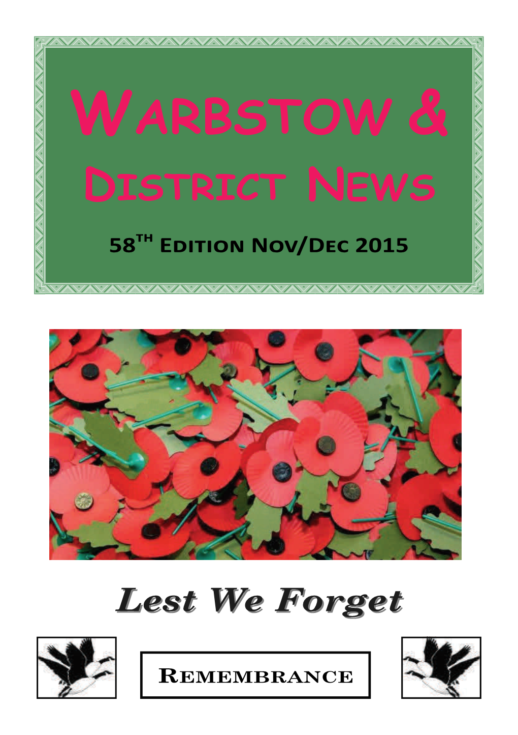 Warbstow News – 58Th Edition November/December 2015