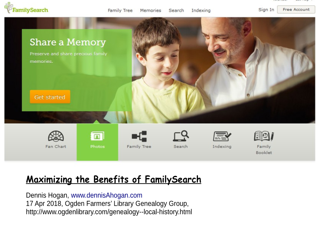 Maximizing the Benefits of Familysearch