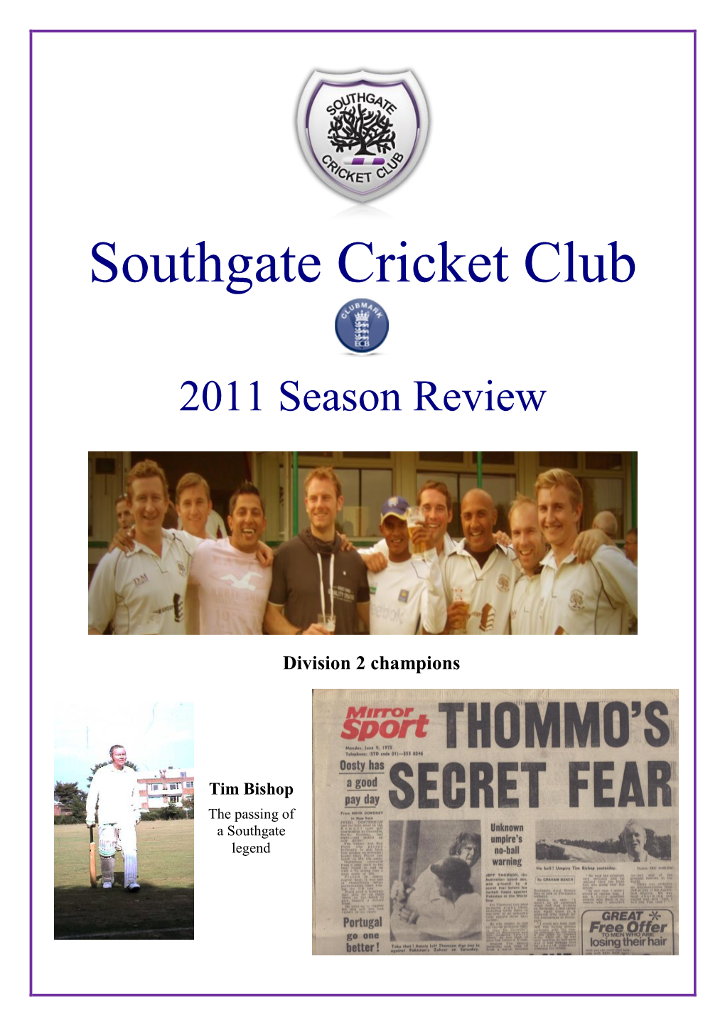 2011 Season Review