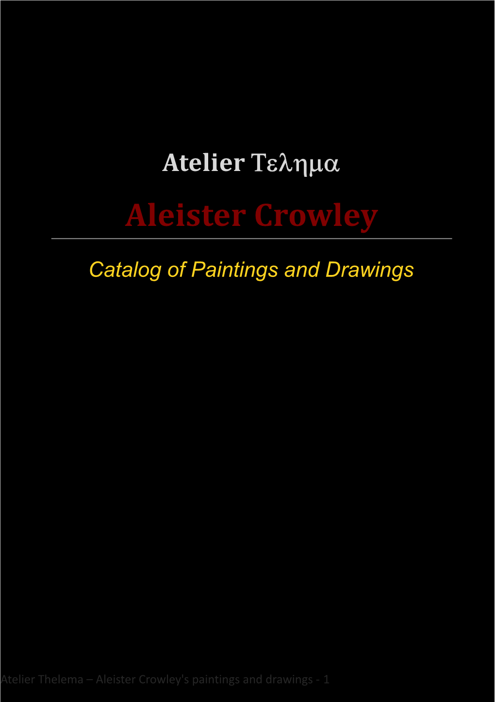 Aleister Crowley