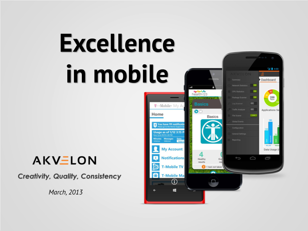 Excellence in Mobile