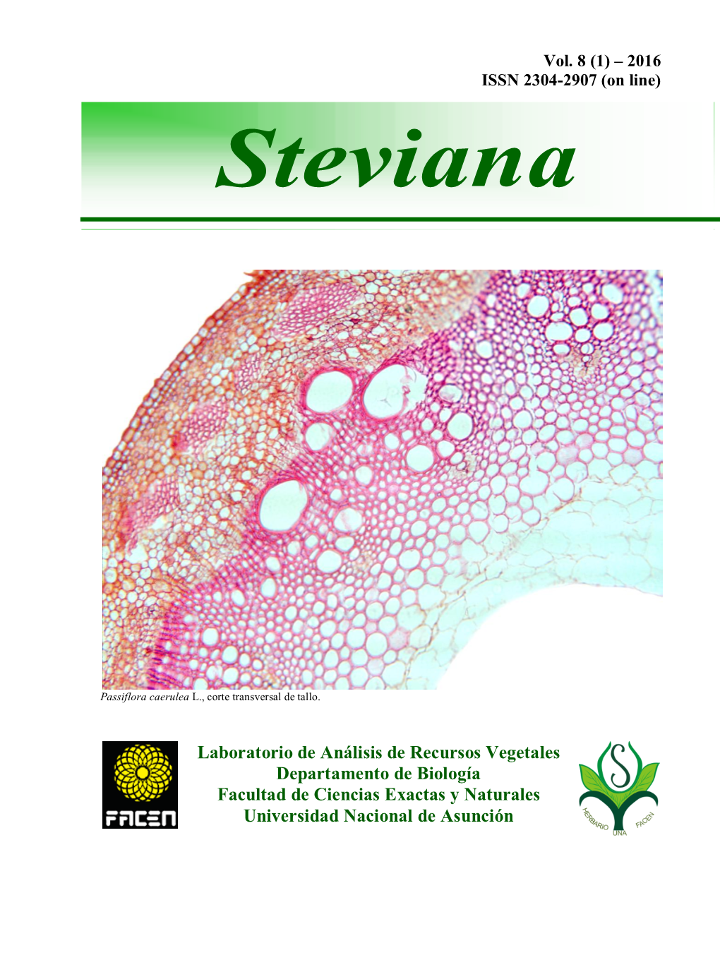 Steviana, Vol. 8 (1), 2016
