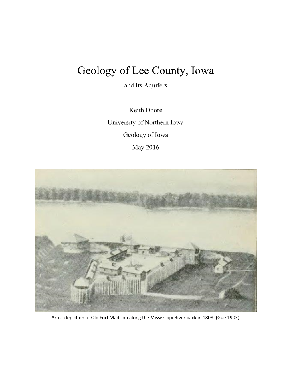 Geology of Lee County, Iowa and Its Aquifers