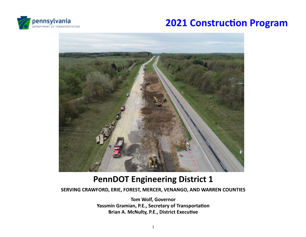 2021 Construction Program