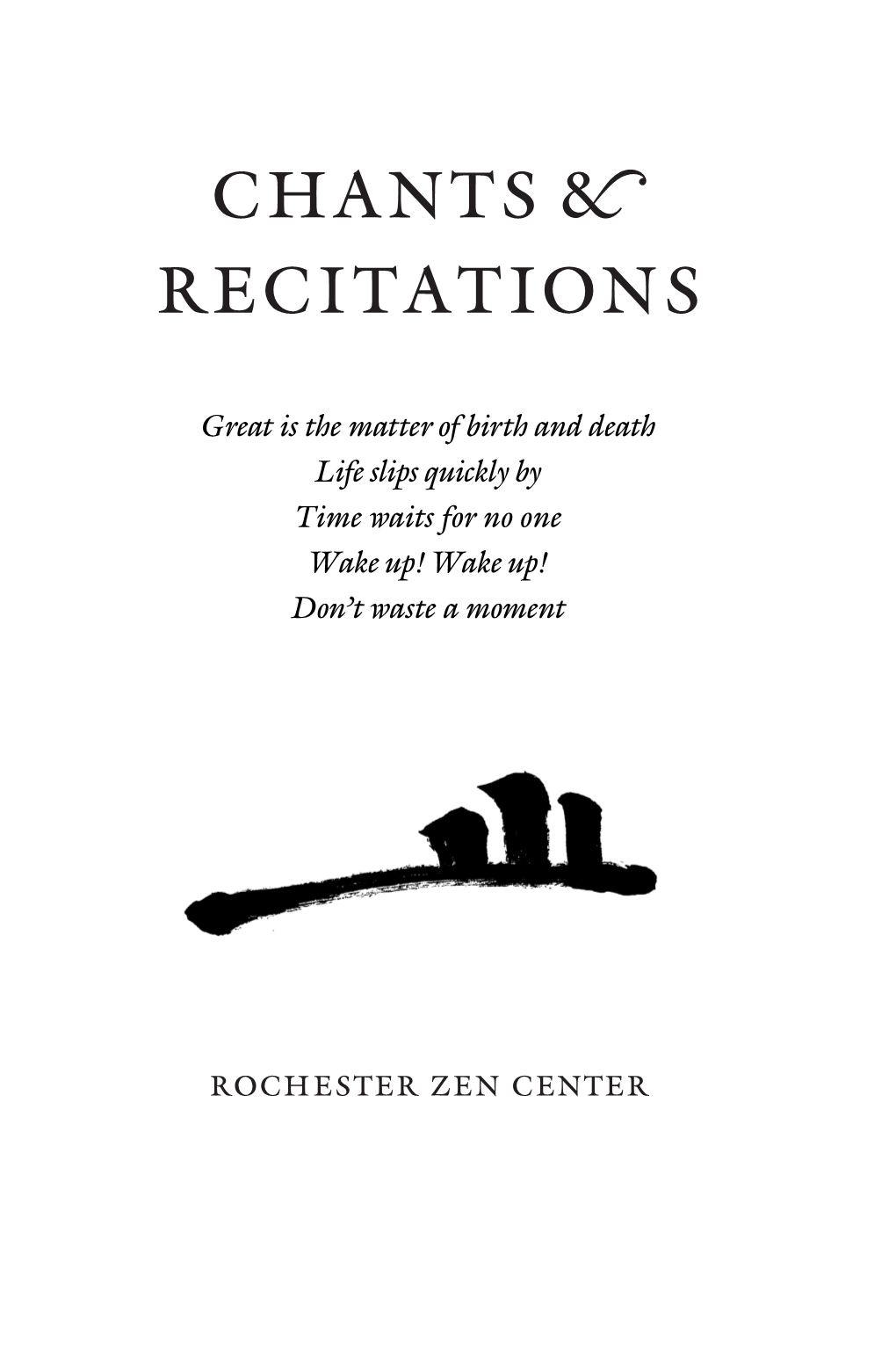 Rochester Zen Center Chant Book