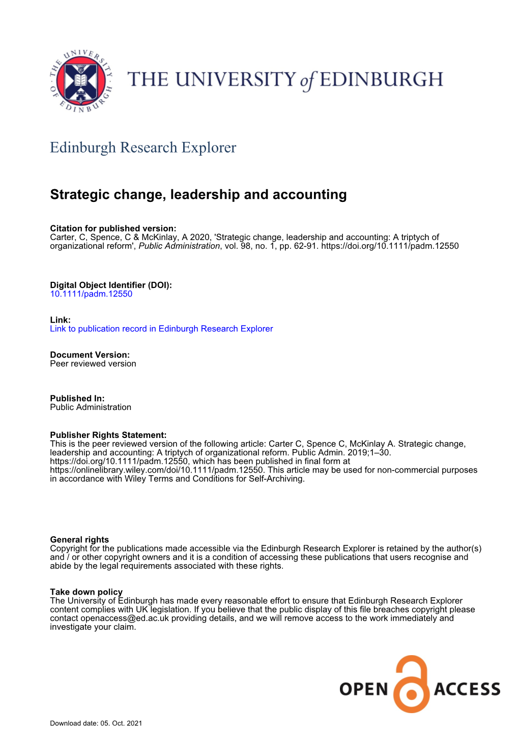 Edinburgh Research Explorer