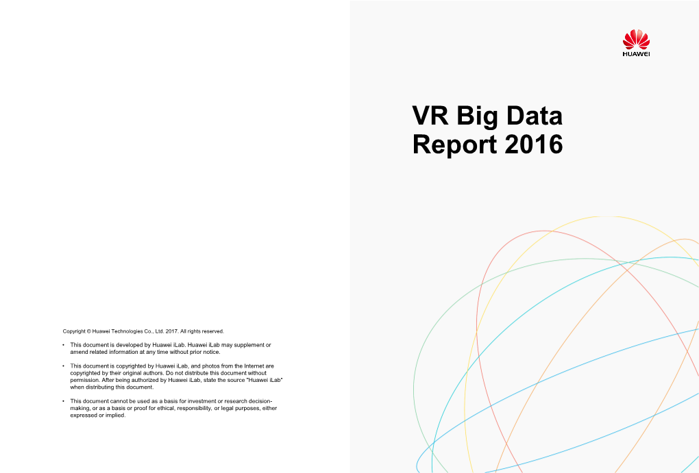VR Big Data Report 2016