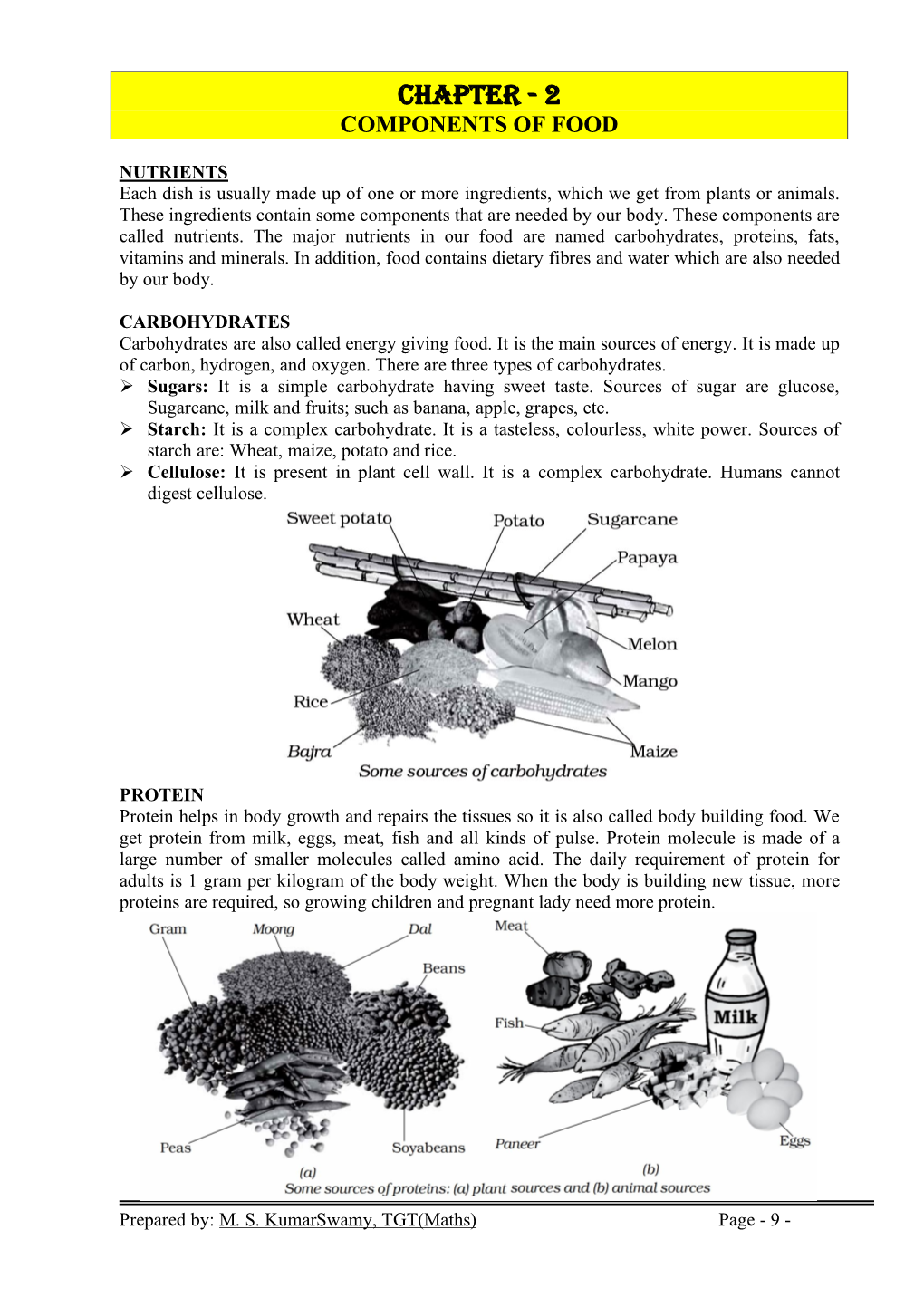 Chapter - 2 Components of Food