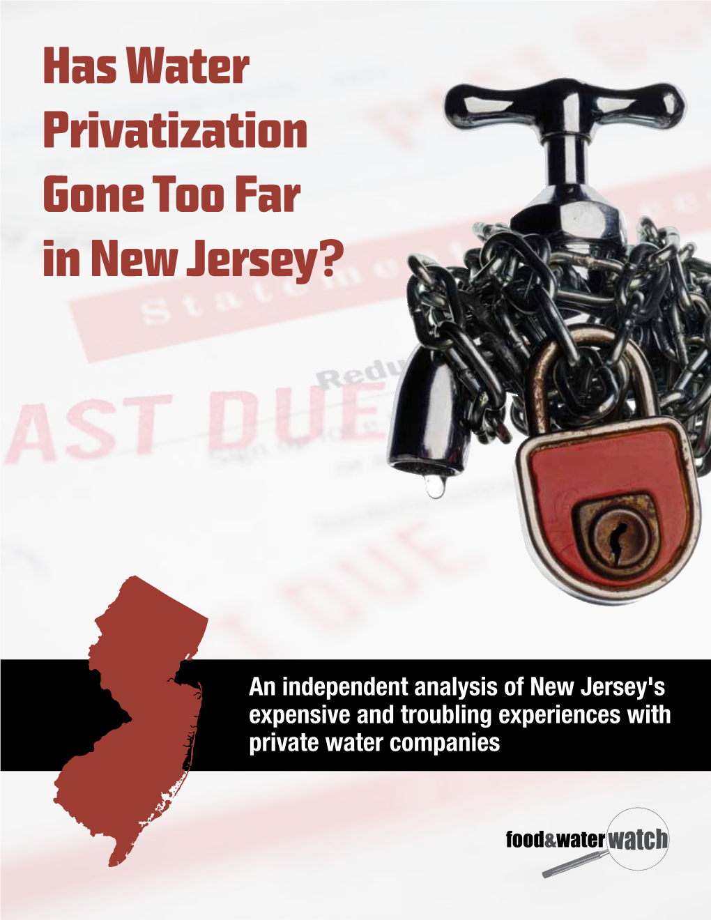 Has Water Privatization Gone Too Far in New Jersey?