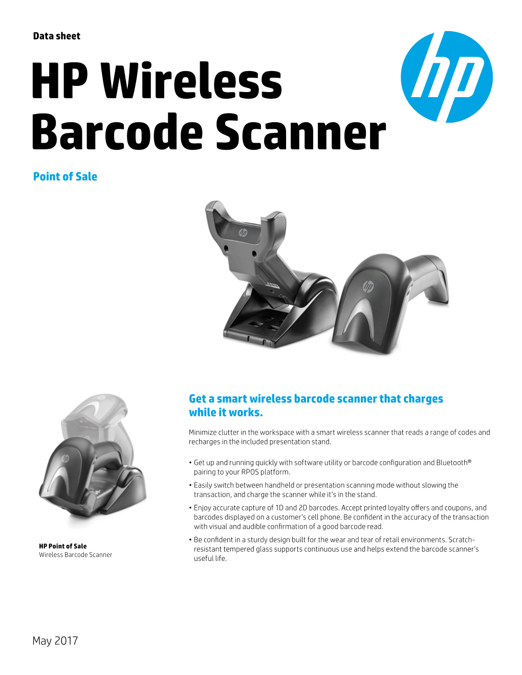 HP Wireless Barcode Scanner Point of Sale