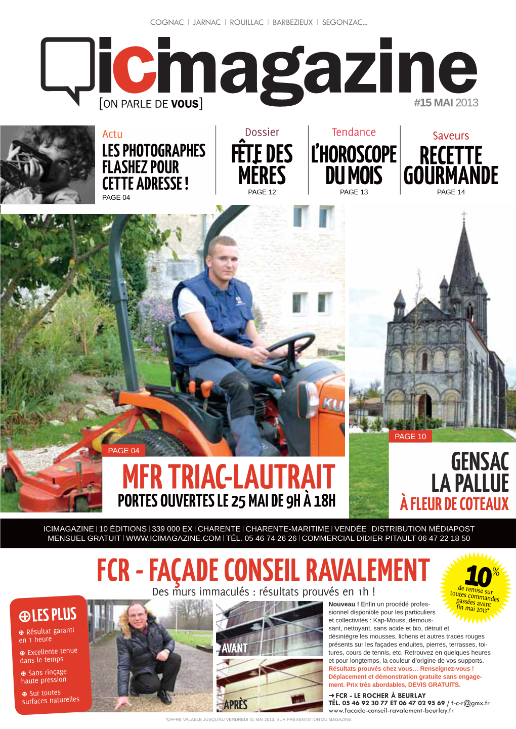 Mfr Triac-Lautrait La Pallue Portes Ouvertes Le 25 Mai De 9H À 18H À Fleur De Coteaux