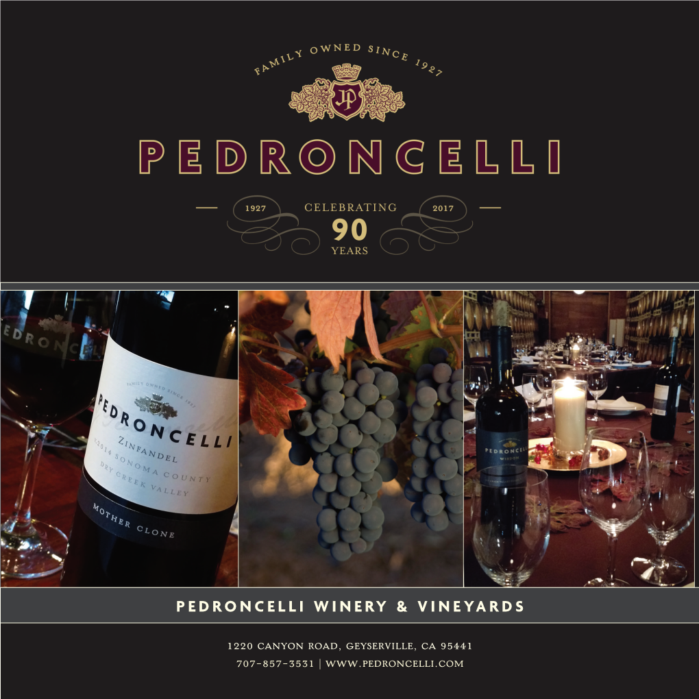 Pedroncelli Winery & Vineyards