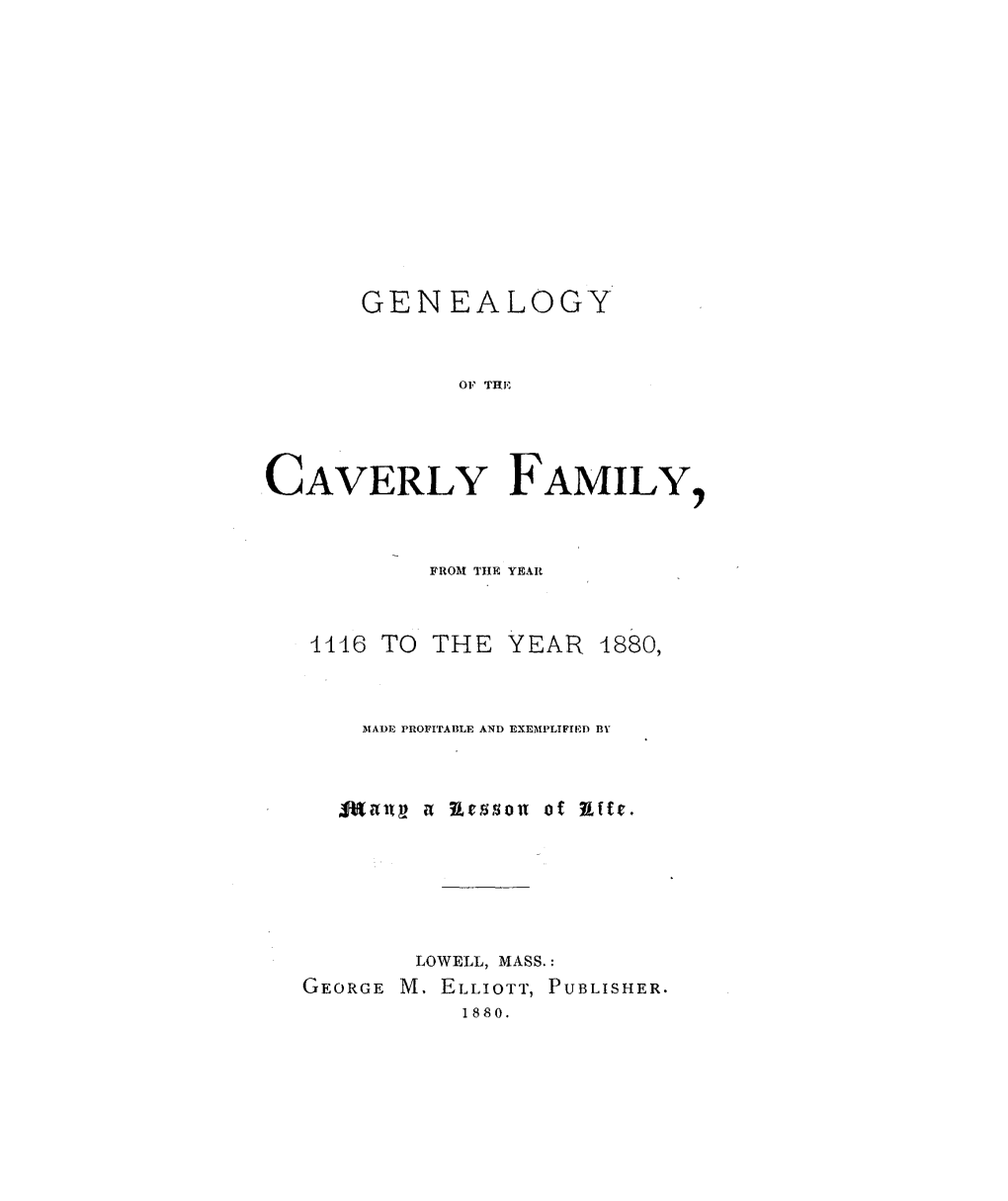 Caverly Family
