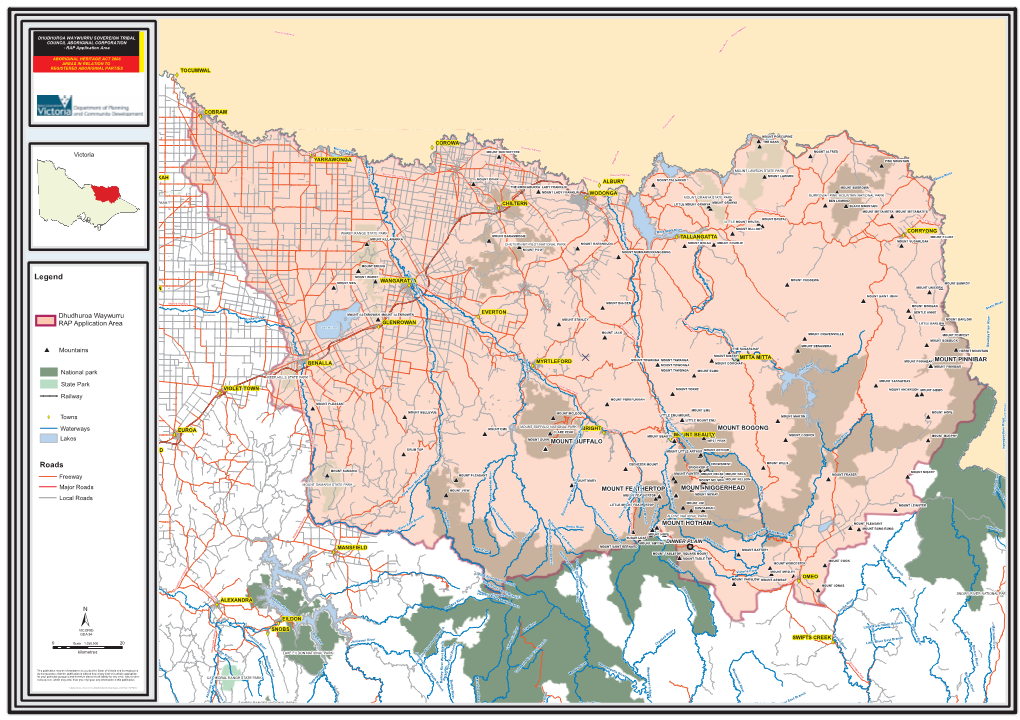 Dhudhuroa Waywurru RAP Application Map Pdf 4.33 MB