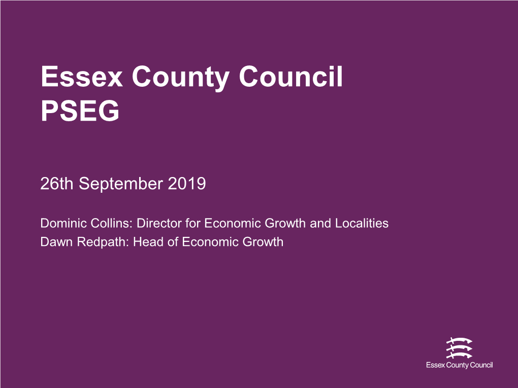 Essex County Council PSEG