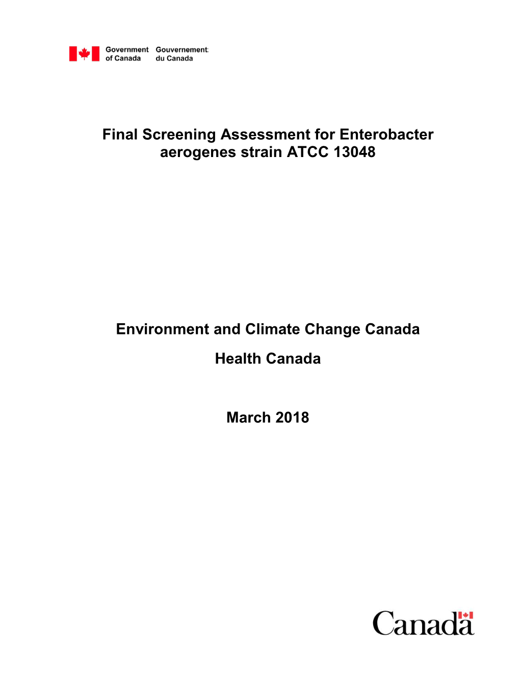 Environment Canada and Health Canada 2011)