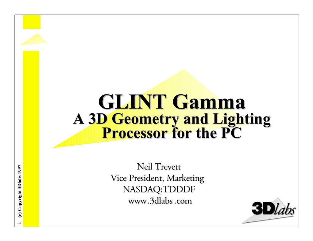 GLINT Gamma GLINT Gamma