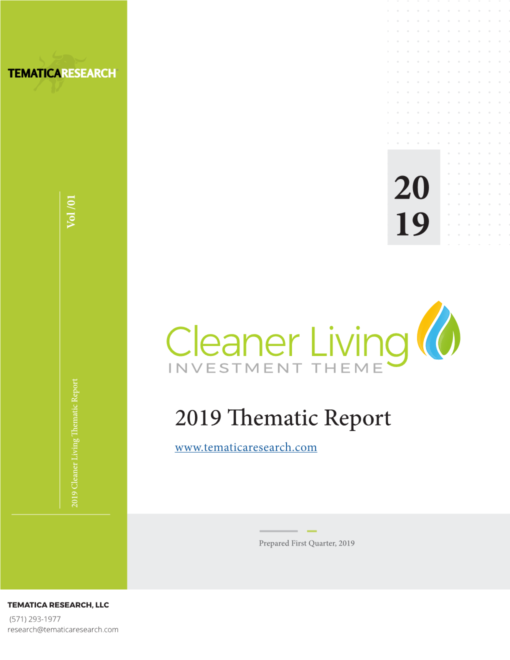 Cleaner Living Thematic Report 2019 Cleaner Thematic Living