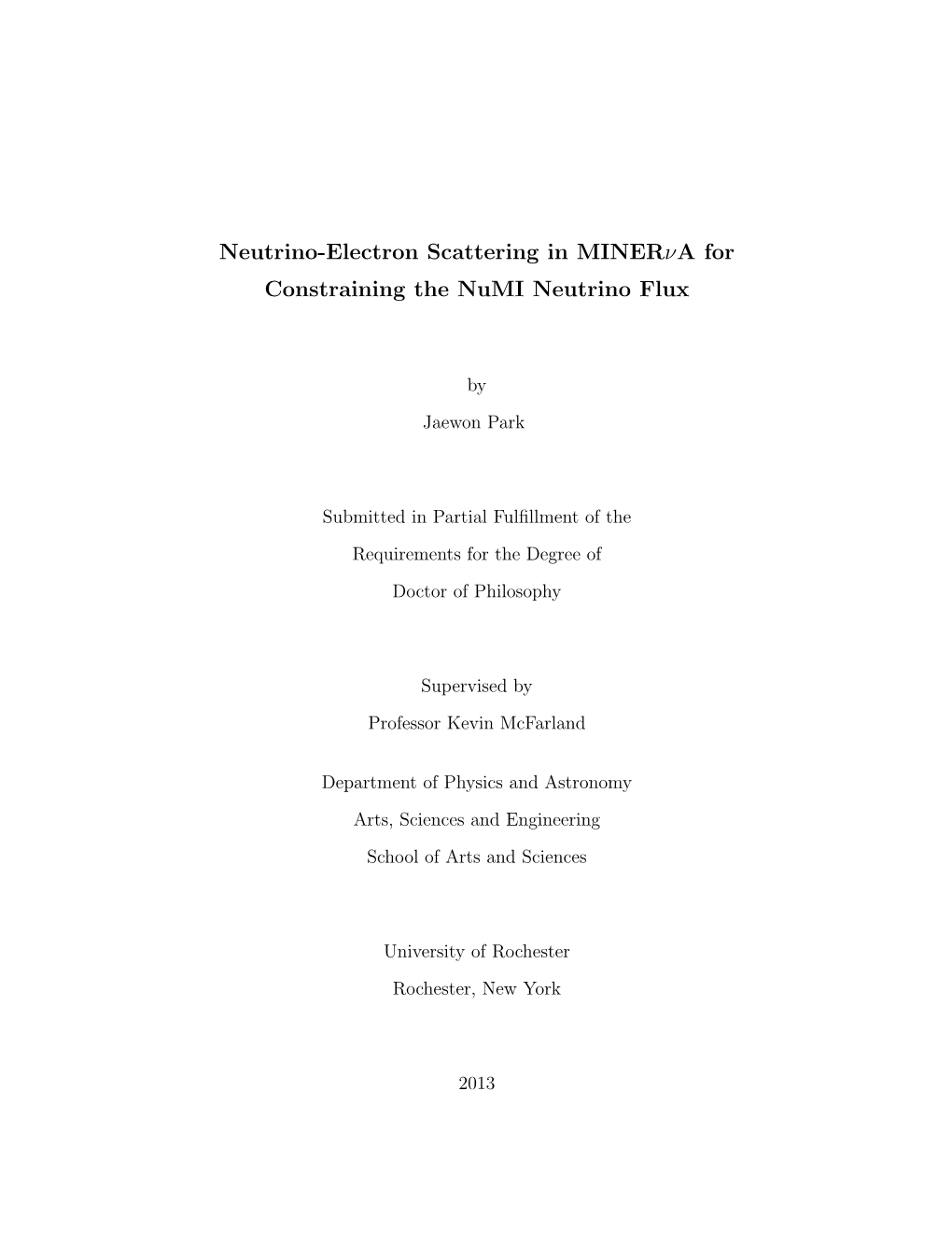 Neutrino-Electron Scattering in Minerνa for Constraining the Numi Neutrino Flux