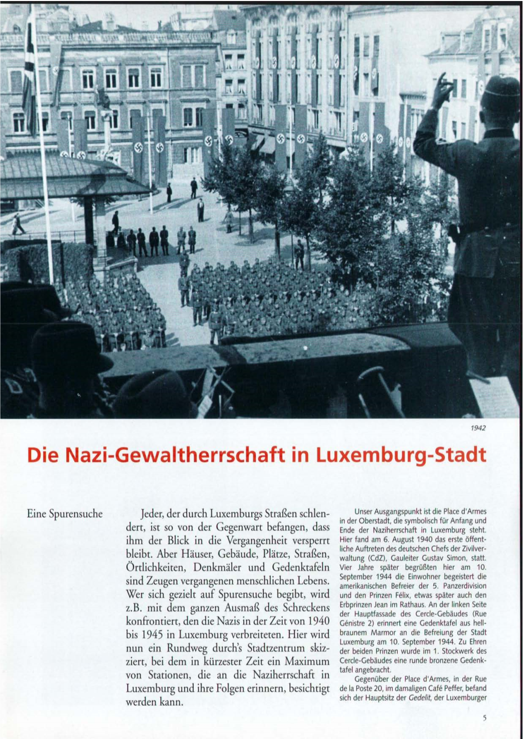 Die Nazi-Gewaltherrschaft in Luxemburg-Stadt