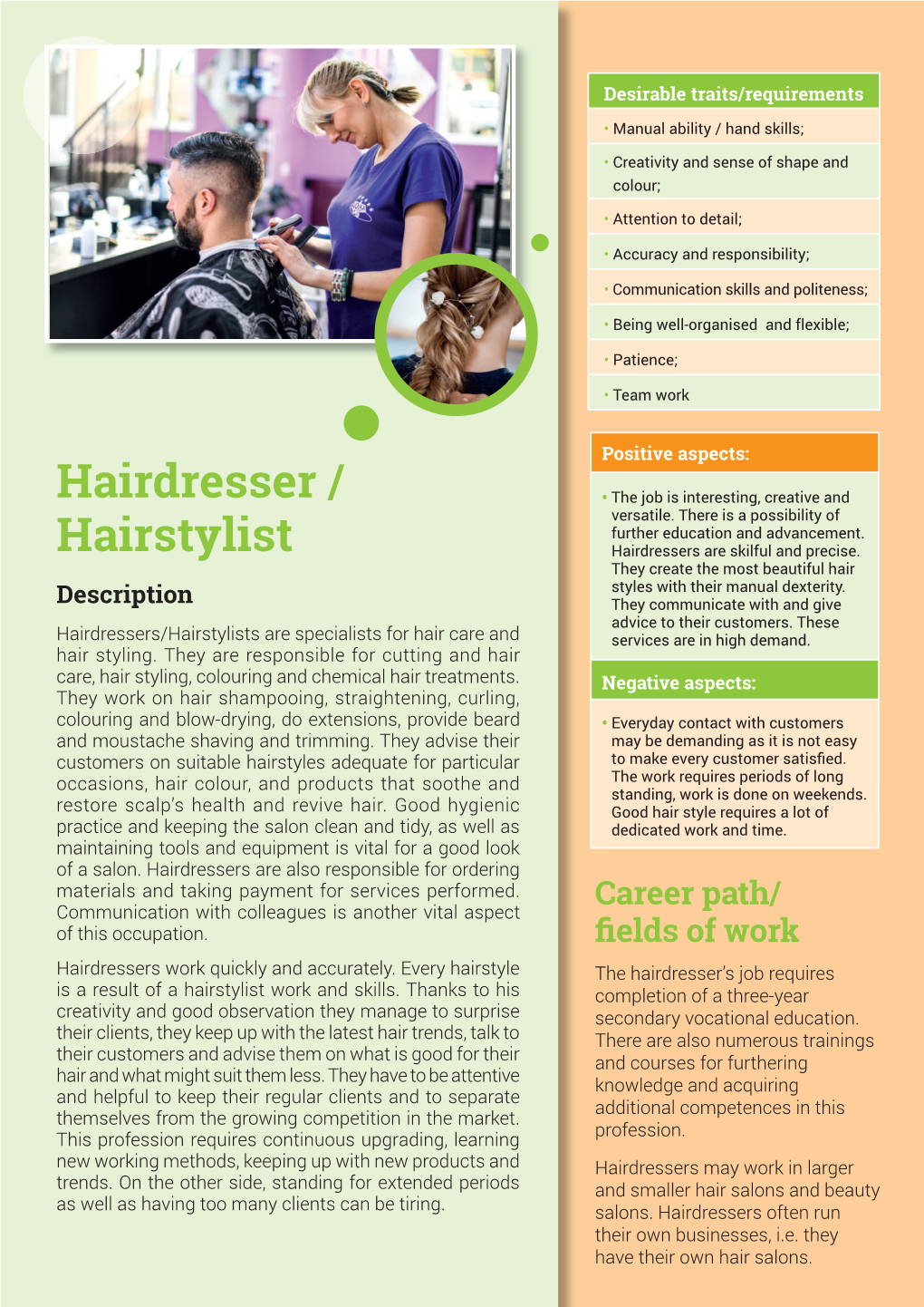 Hairdresser / Hairstylist