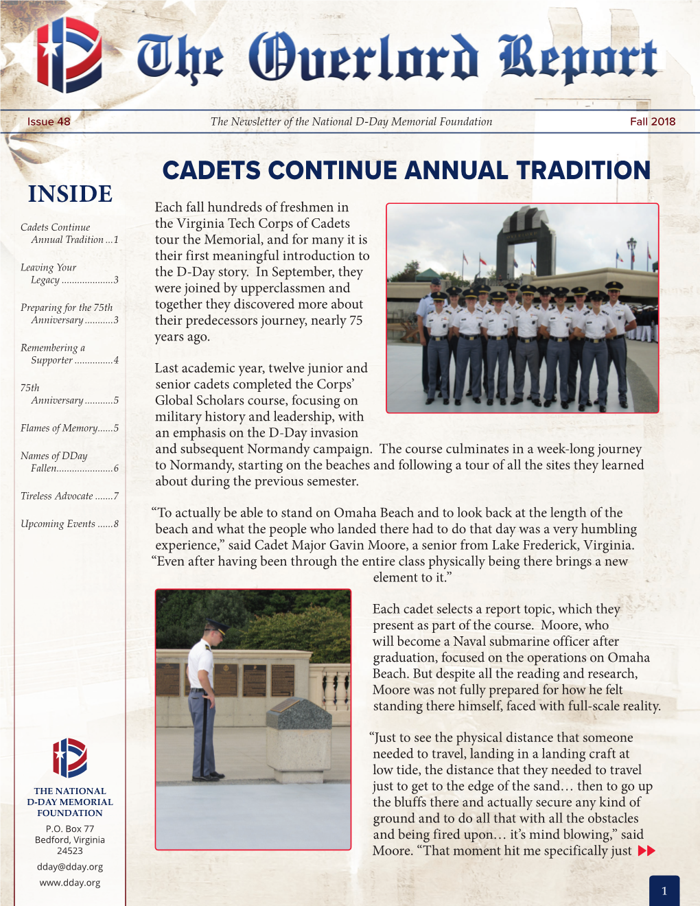 Cadets Continue Annual Tradition