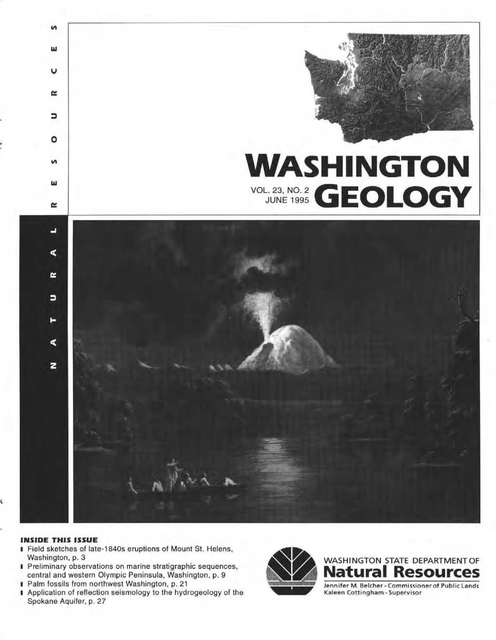 Washington Geology, V. 23, No. 2, June 1995