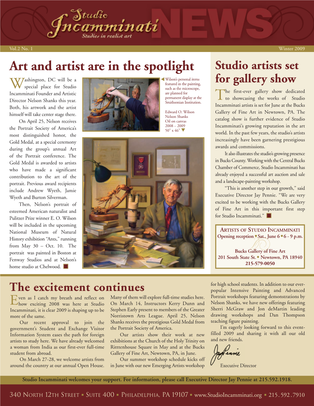 Art and Artist Are in the Spotlight Studio Artists Set