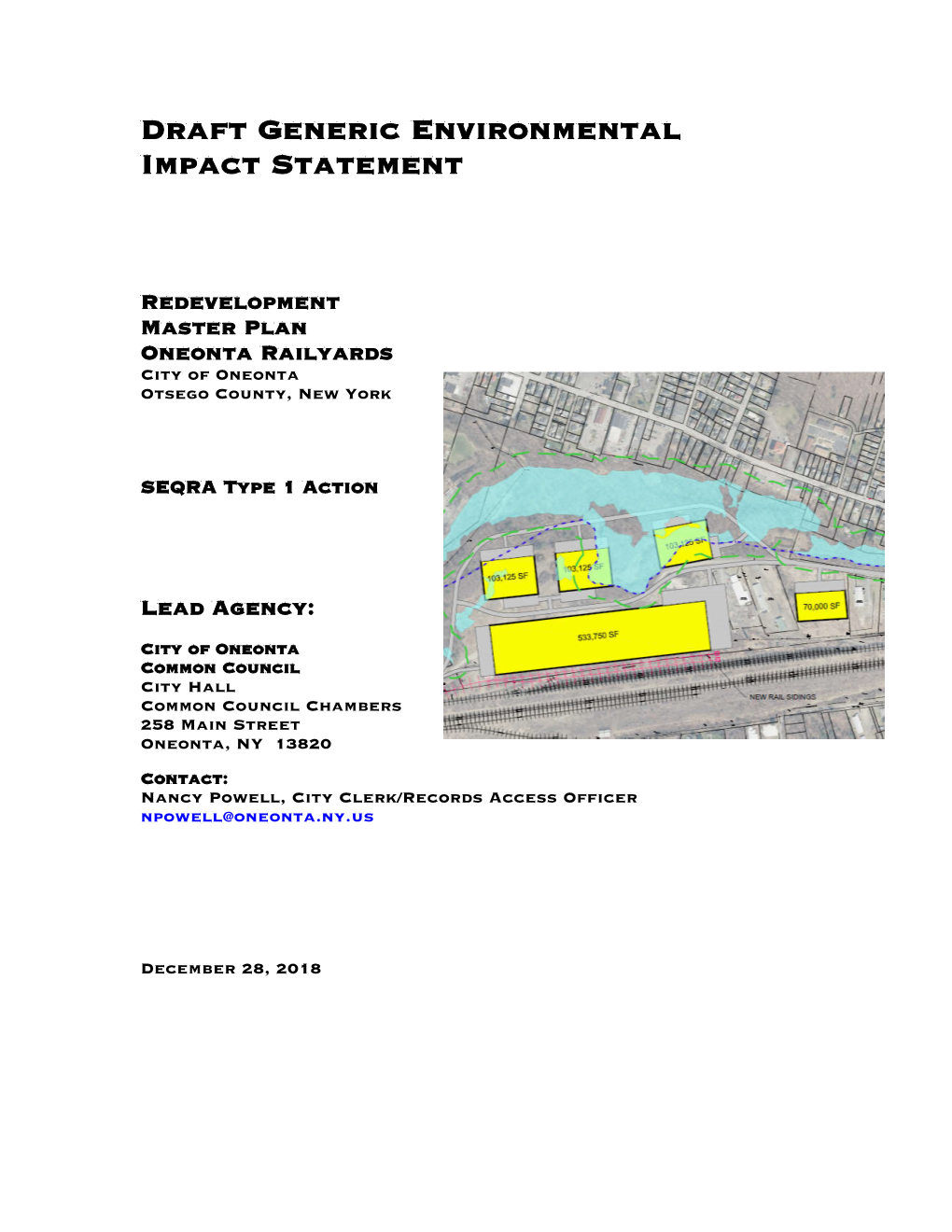 Draft Generic Environmental Impact Statement