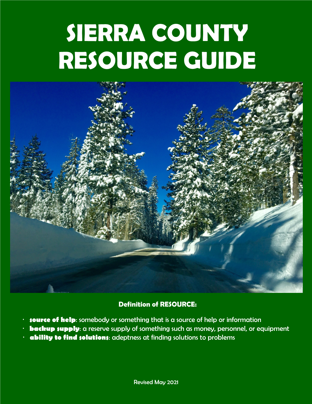 Sierra County Resource Guide