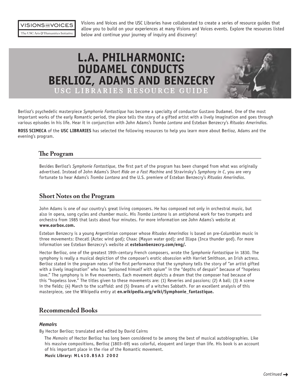 LA Philharmonic: Dudamel Conducts Stravinsky, Berlioz