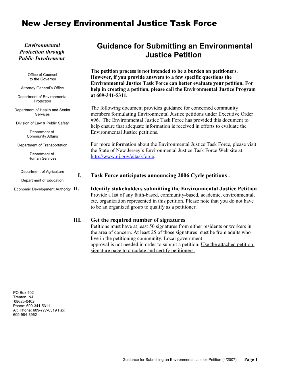 On February 18, 2004, Governor Mcgreevey Signed Into Law New Jersey S First-Ever Statewide