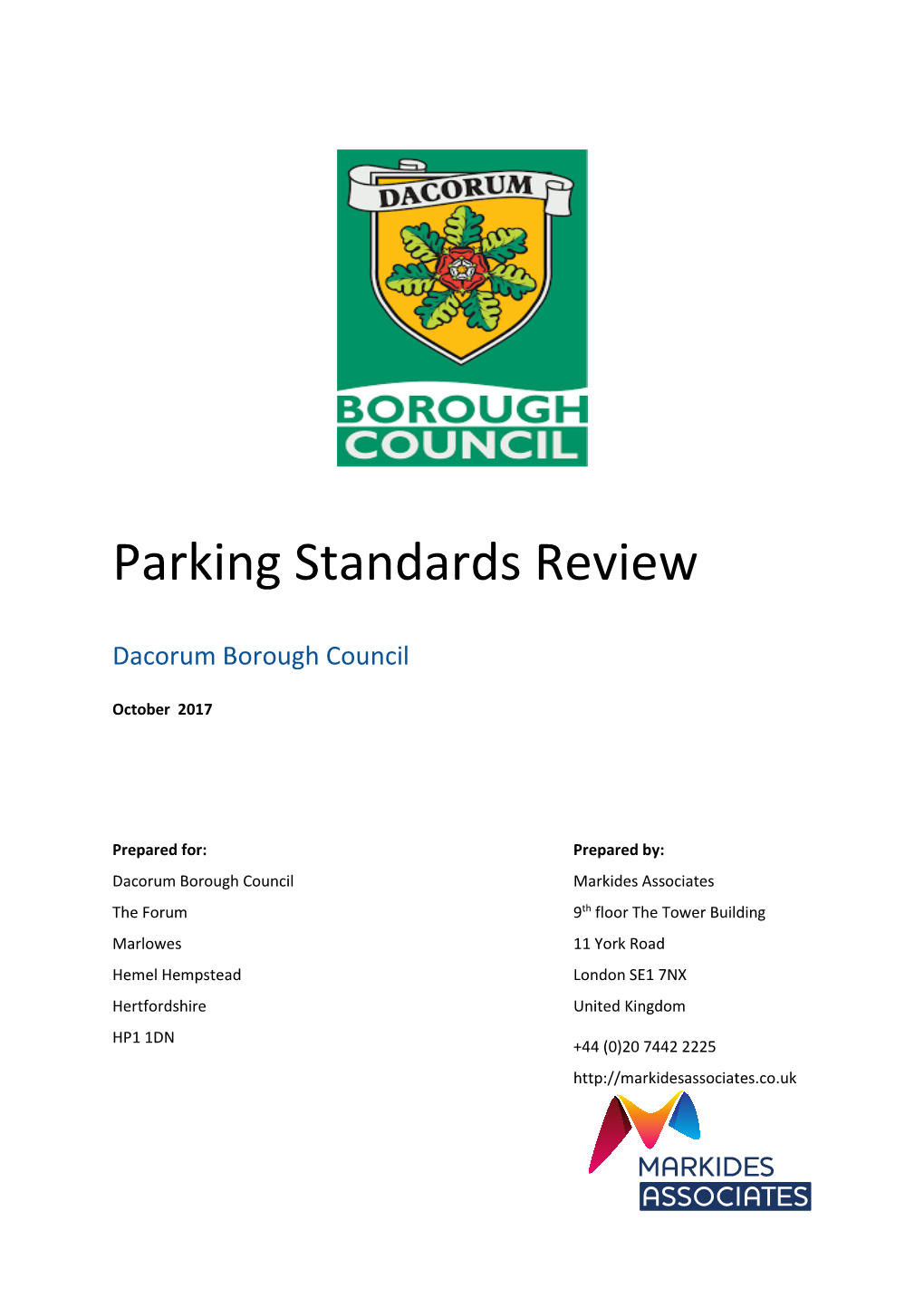 Parking Standards Review
