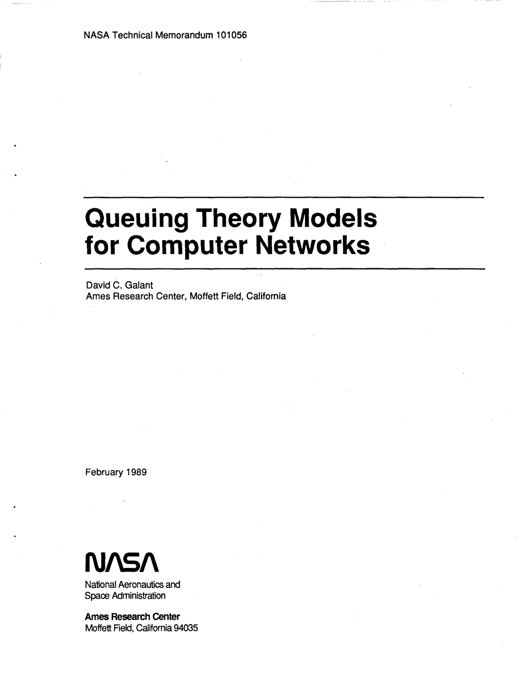 Queuing Theory Models for Computer Networks
