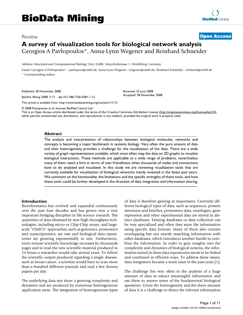 Biodata Mining Biomed Central