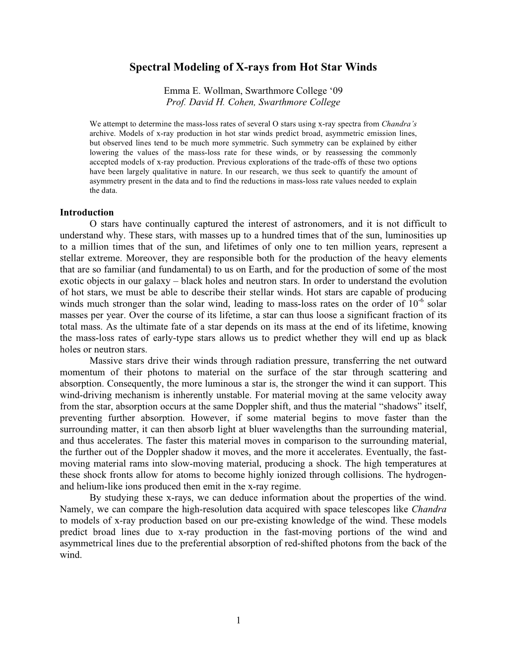 Spectral Modeling of X-Rays from Hot Star Winds