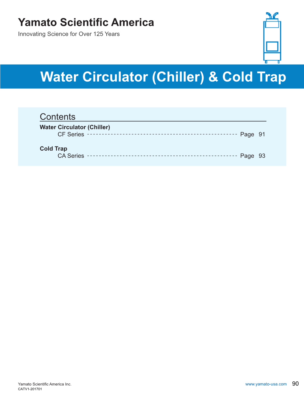 Water Circulator (Chiller) & Cold Trap