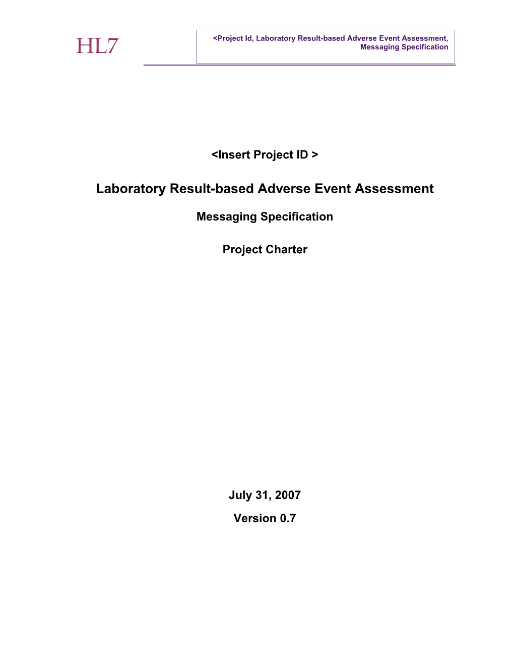 Laboratory Result-Based Adverse Event Assessment