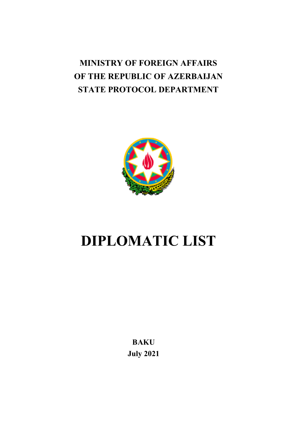 Diplomatic List