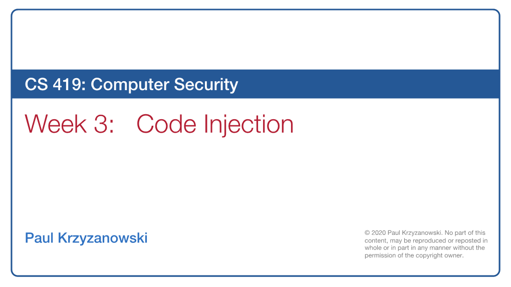 Program Hijacking and Injection