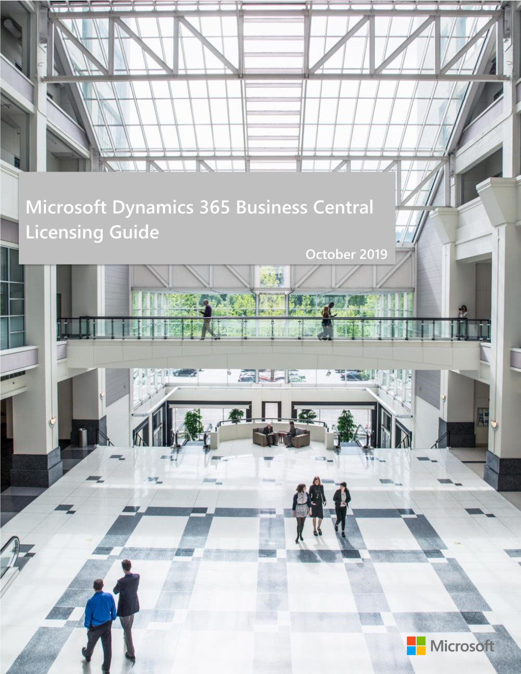 Microsoft Dynamics 365 Business Central Licensing Guide October 2019