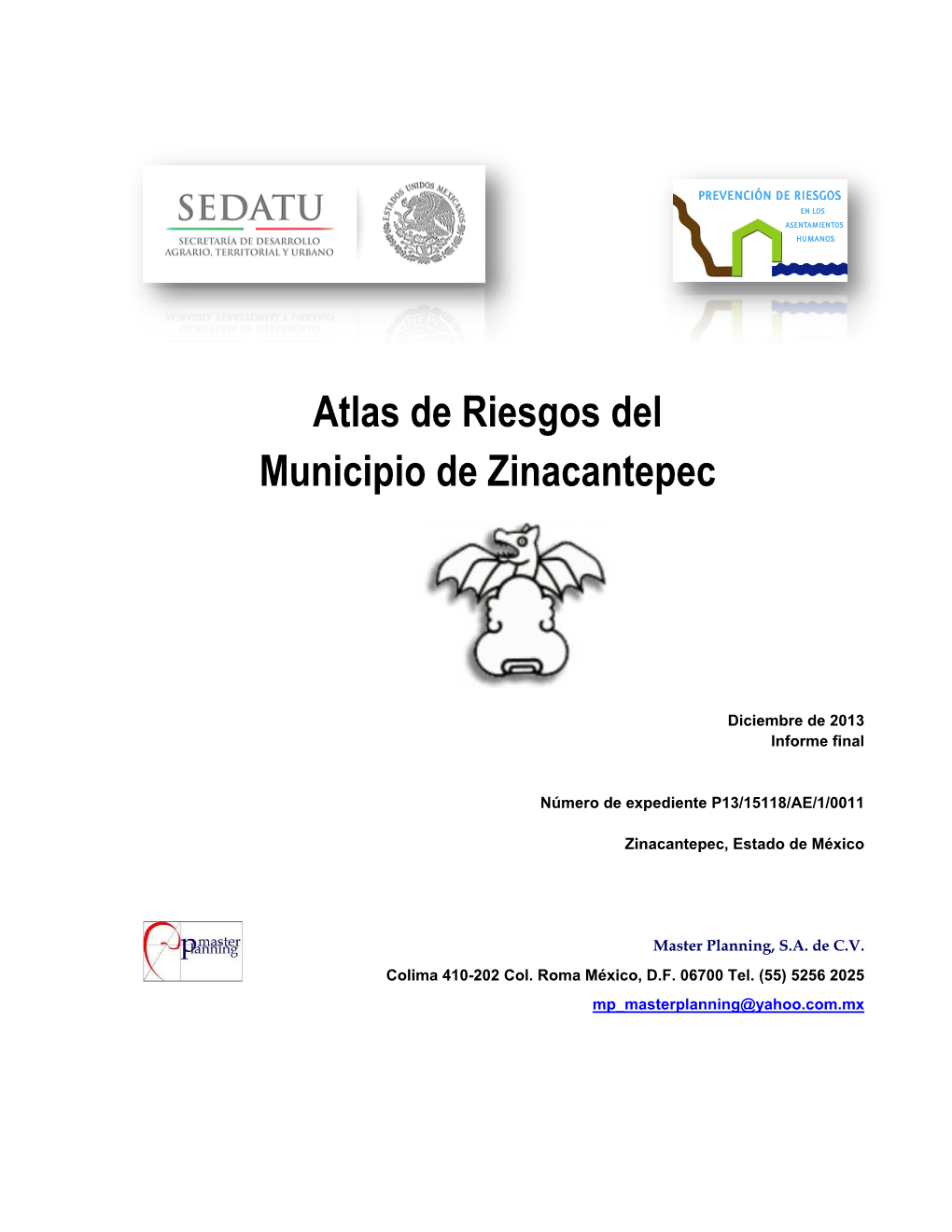 Atlas De Riesgos Del Municipio De Zinacantepec