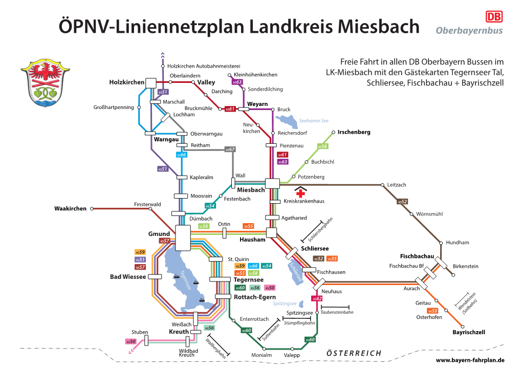 ÖPNV-Liniennetzplan Landkreis Miesbach