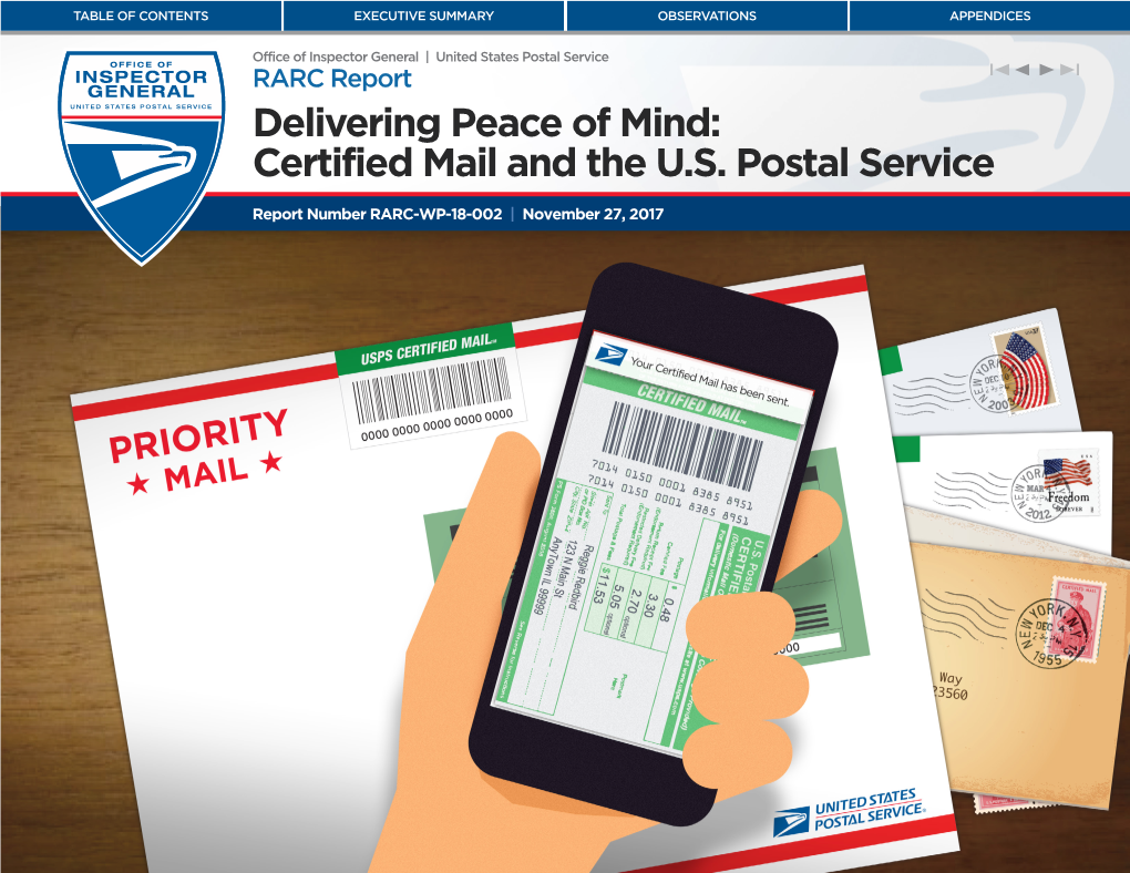 Delivering Peace of Mind: Certified Mail and the U.S. Postal Service