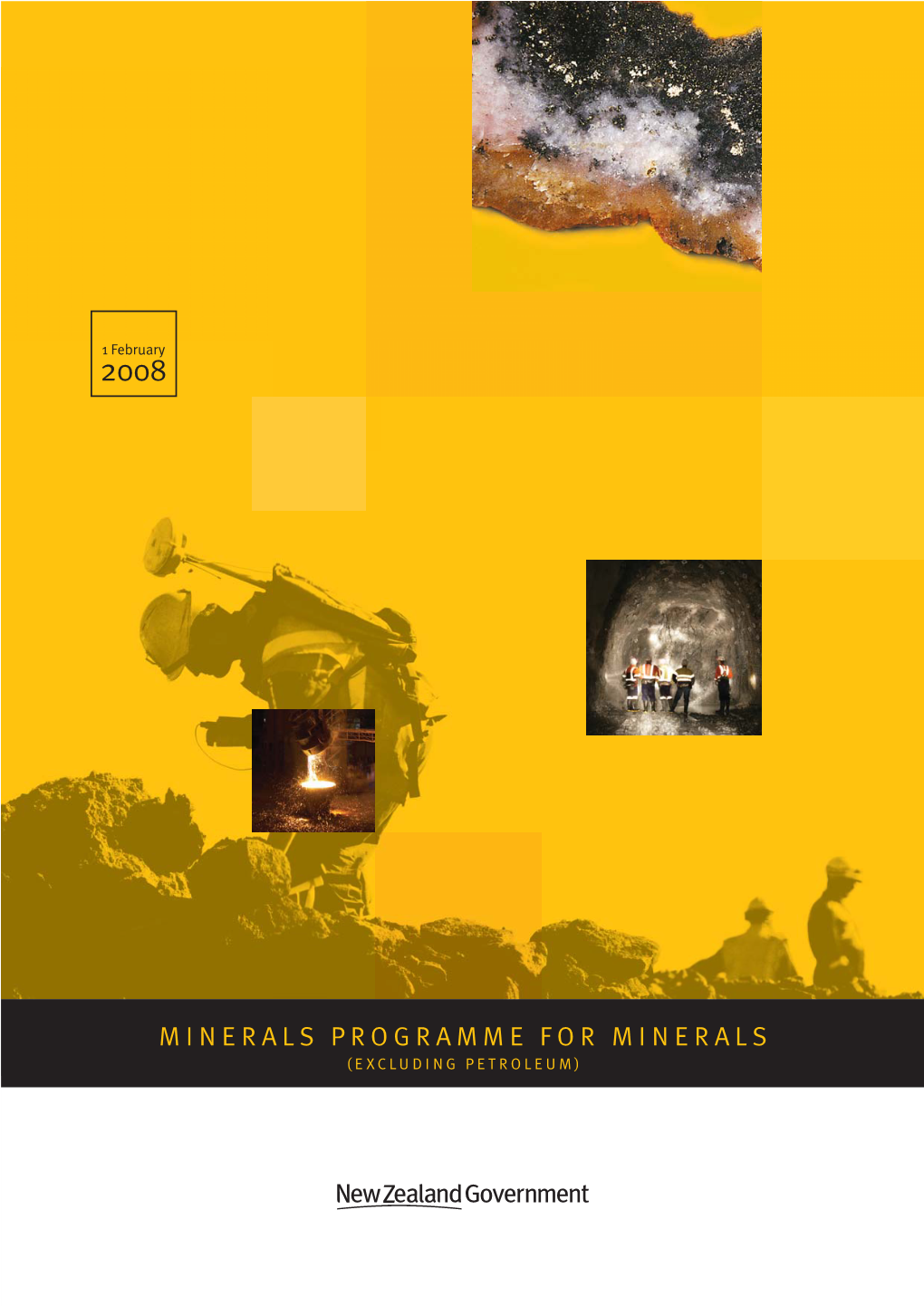 Minerals Programme for Minerals (Excluding Petroleum)