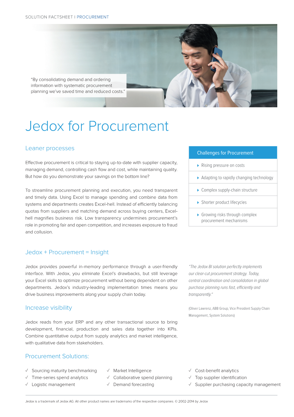 Jedox for Procurement