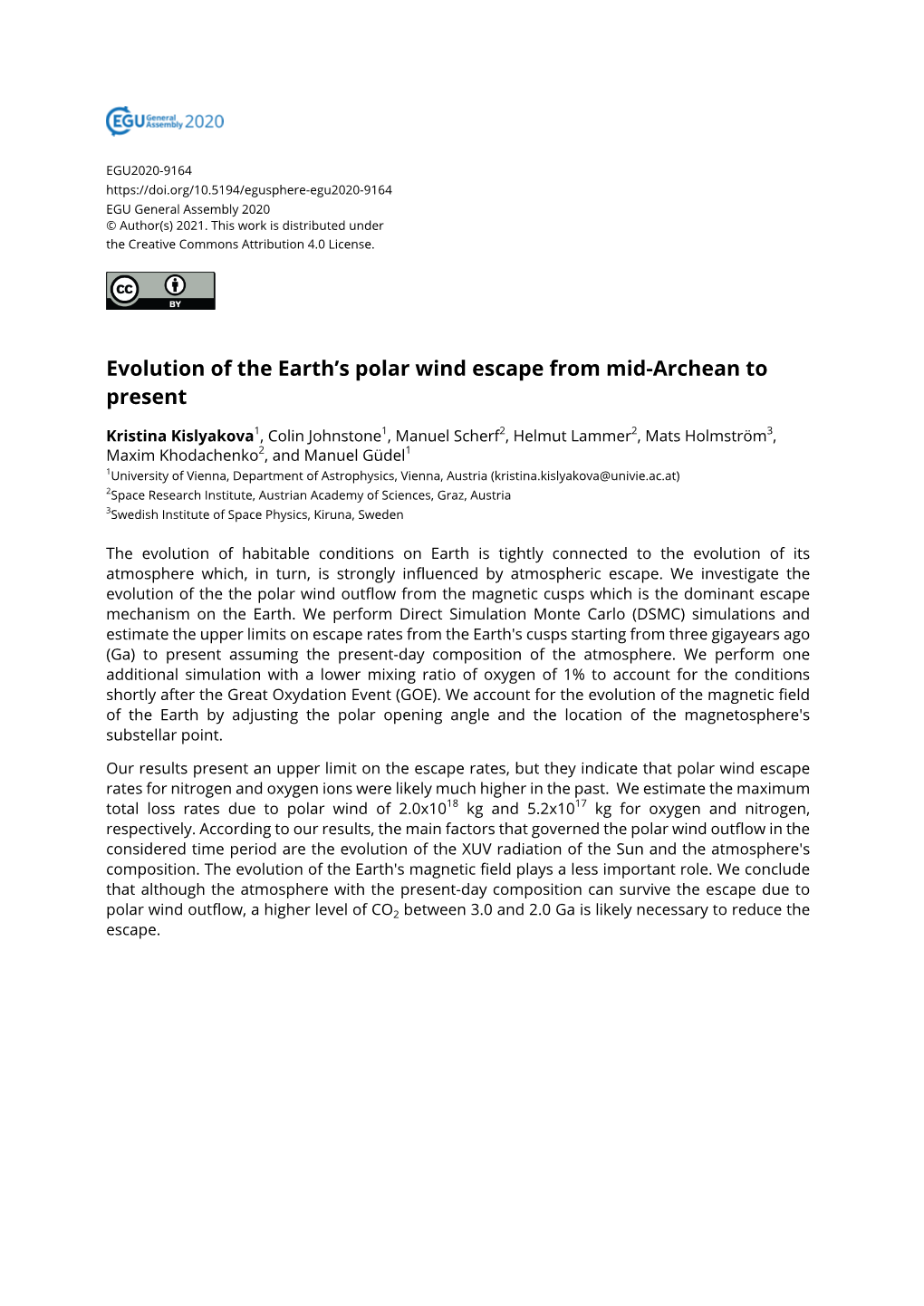 Evolution of the Earth's Polar Wind Escape from Mid-Archean to Present