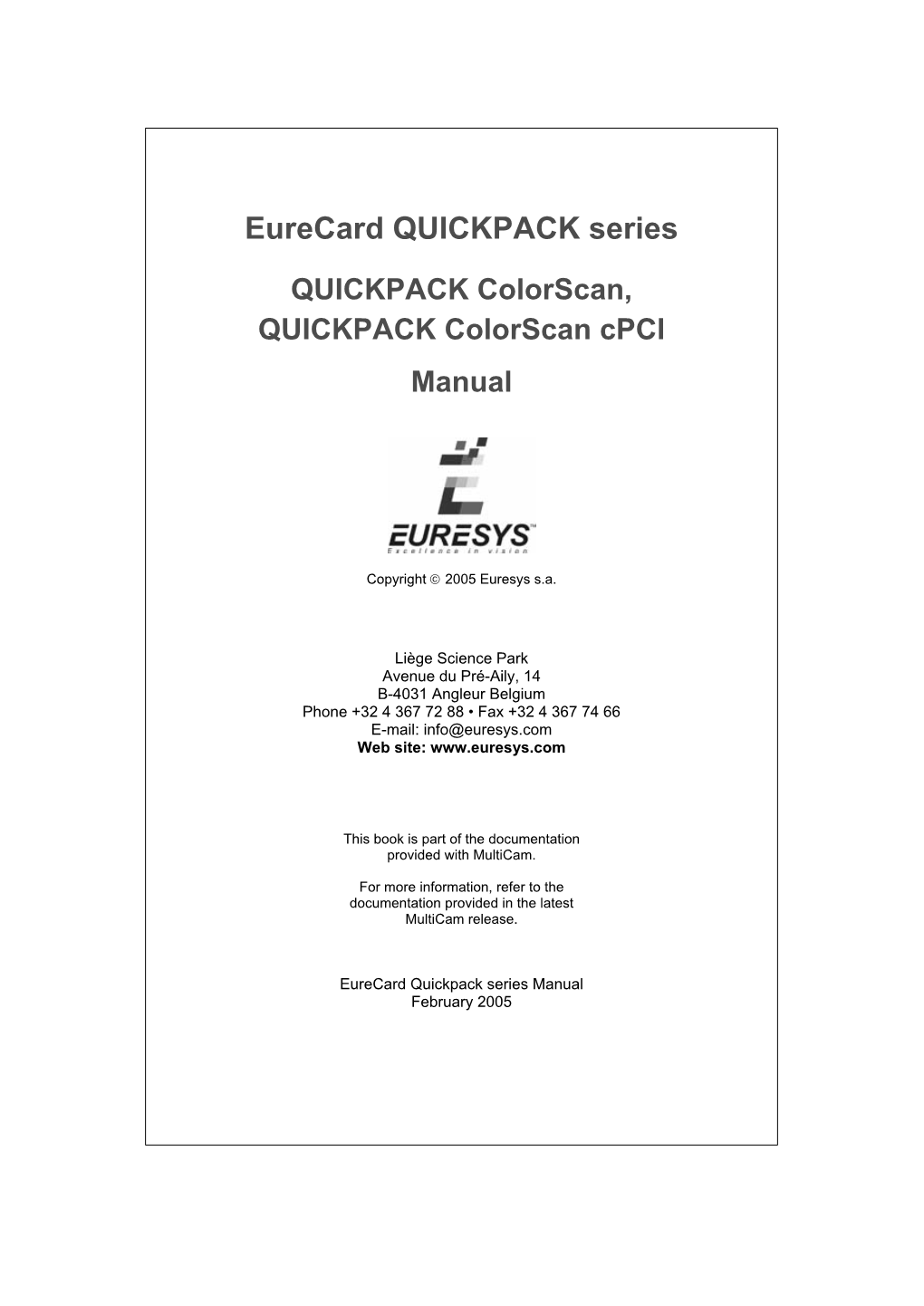 Eurecard QUICKPACK Series